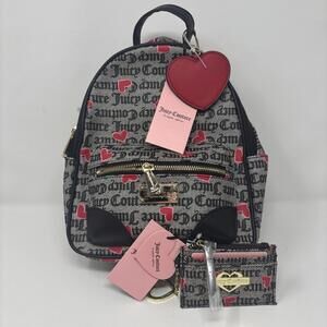 Juicy couture heart backpack viral TikTok bundle mini wallet